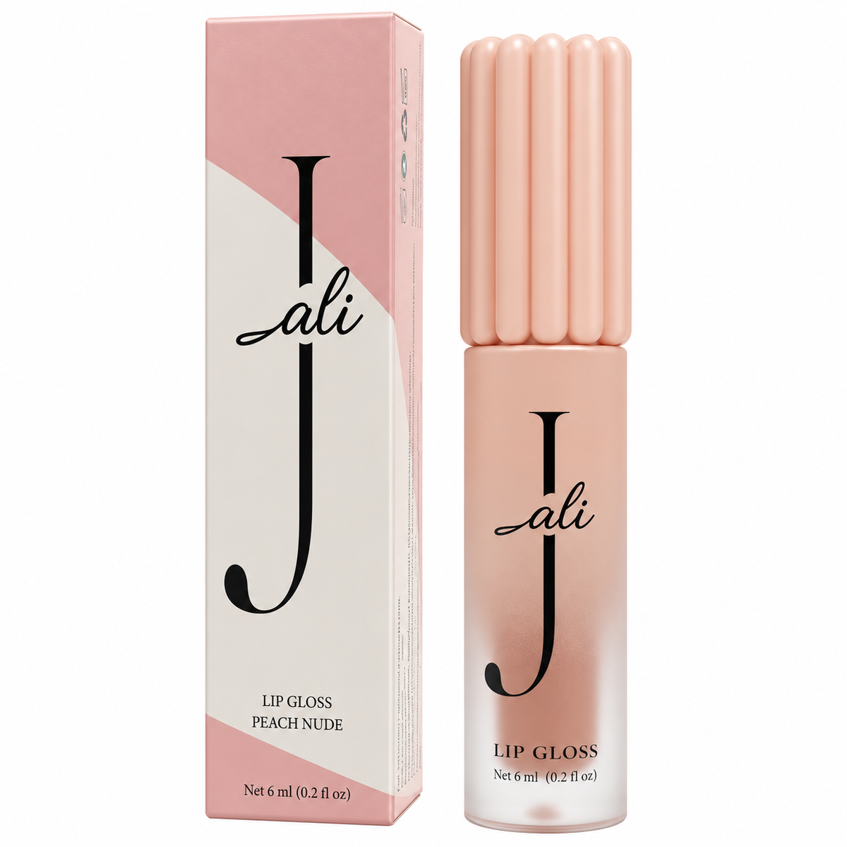 ali J Luxury Lip Gloss-Peach Nude